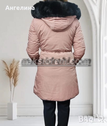 Елегантно дамско зимно яке с две лица., снимка 6 - Якета - 52385947