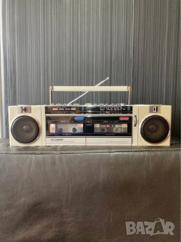SANYO M-W24K VINTAGE RETRO BOOMBOX радио  касетофон, снимка 2 - Радиокасетофони, транзистори - 53244299
