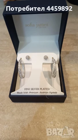 Sofia James New York Fine Silver Set Of 2 Комплект от 2 чифта обеци, снимка 6 - Обеци - 50813368