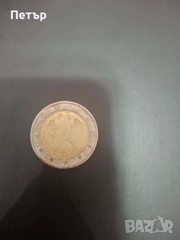Монета от 2 евро 2002 година с буква А, снимка 2 - Други ценни предмети - 53387373