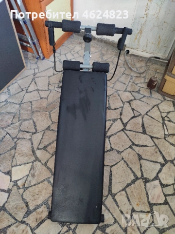 Лежанка за коремни преси + ластици + 2 гири