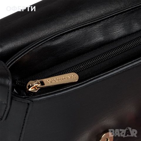  Дамска чанта през рамо черна квадратна 21x8x16см, снимка 4 - Други - 43807057