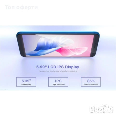 ЗАПЕЧАТАН! Смартфон IPRO Y100 – 6" IPS Дисплей, Android 11, 1GB RAM, 32GB ROM, 3000mAh, Dual SIM, снимка 2 - Друга електроника - 52671331