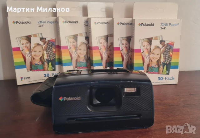 POLAROID Z340Е цифров 14MP фотоапарат+5бр.хартия, снимка 1