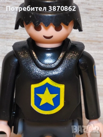 Playmobil фигурка на полицай - Geobra 1992, снимка 2 - Колекции - 53279837