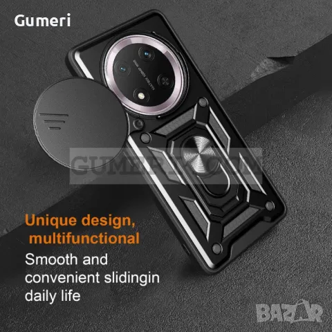 Honor Magic7 Lite Противоударен Хибриден Гръб с Ринг и Капак за Камерата, снимка 7 - Калъфи, кейсове - 49191522