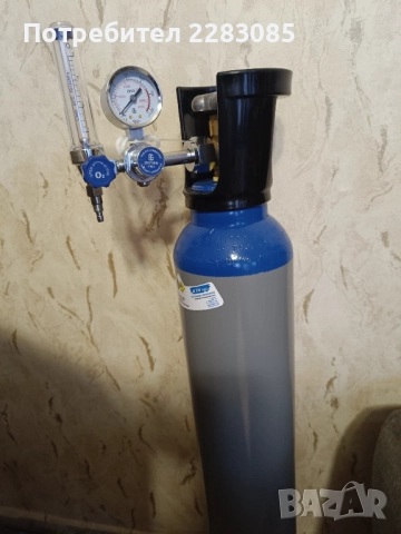Кислородна бутилка 10 литра комплект с редуцир вентил, снимка 5 - Медицински консумативи - 52316665