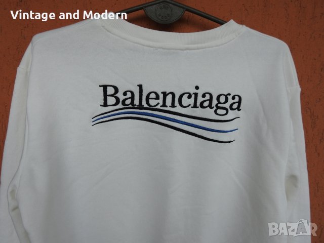 Ватирана блуза BALENCIAGA Election Logo (L/XL), снимка 9 - Блузи - 40064355