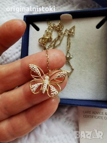 Оригинално Swarovski колие пиперуда, снимка 1