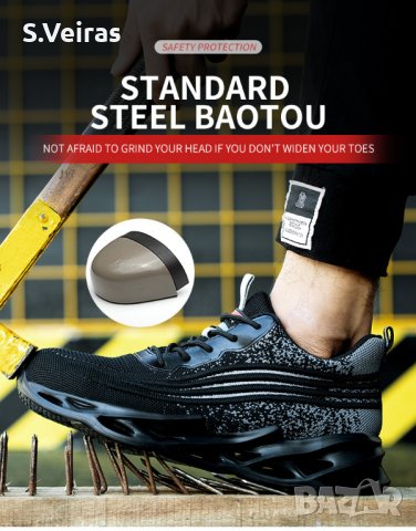 Защитни Работни Обувки с Метално Предпазно Бомбем,Модел-798 № 37-47, снимка 5 - Други - 35590594