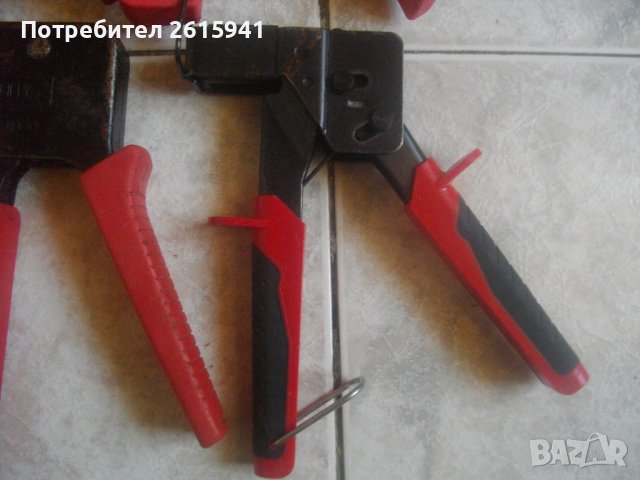 Made in FRANCE-Профи Клещи Монтаж Дюбели в Гипсокартон-М3-М6-EDMA/JUNIOR/RED HEAD/FICHER-Отлични, снимка 9 - Клещи - 37445450