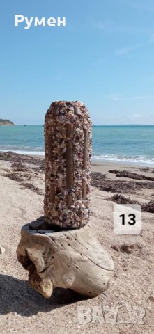 Ръчно изработени вази с натурал. морски материали , снимка 7 - Вази - 40621492