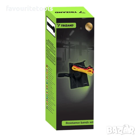 Фитнес ластици Trizand 3 броя + кука + тренировъчен план, снимка 5 - Други спортове - 51247415
