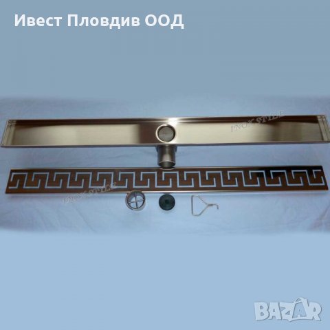 Линеен сифон от неръждаема стомана от 485мм до 1185мм – класически стил версаче, снимка 3 - Душ кабини и вани - 27827967