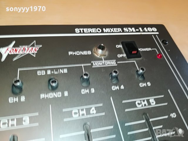fonestar sm-1400 stereo mixer внос spain 1206211812, снимка 8 - Ресийвъри, усилватели, смесителни пултове - 33193753