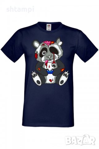 Мъжка тениска Panda Bear Zombi Gamer STAGE Изненада,Повод,Подарък,Празник, снимка 9 - Тениски - 37652880