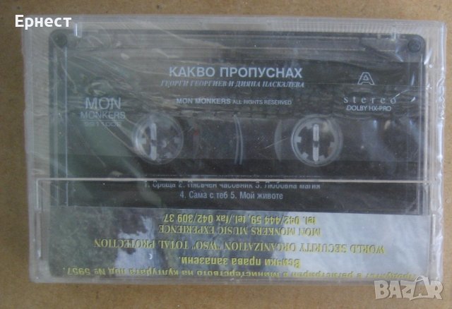 Аудио касета Георги Георгиев и Дияна Паскалева - Какво пропуснах , снимка 2 - Аудио касети - 38928488