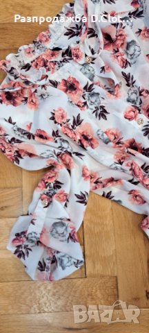 Флорална риза S/M, снимка 3 - Ризи - 36145543