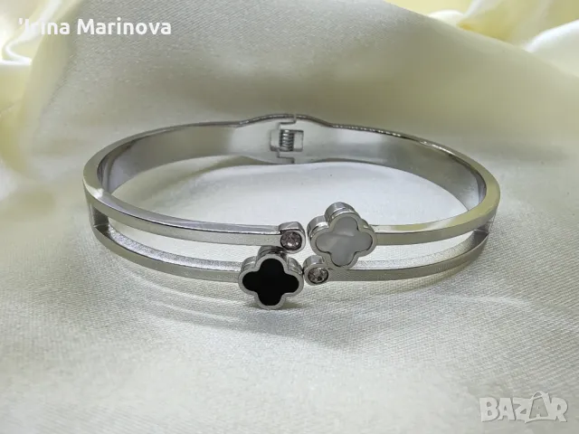 Гривна от медицинска стомана , снимка 2 - Гривни - 49909485