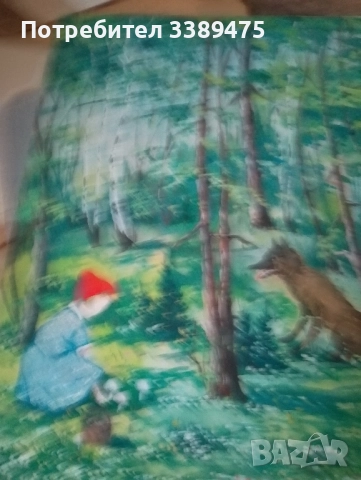 картина червената шапчица смесена техника