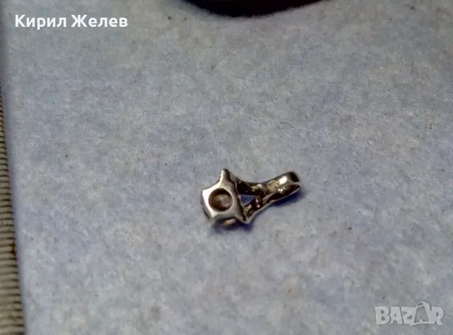 НЕЖЕН СКЪПОЦЕНЕН СРЕБЪРЕН ПЕНДАНТ РОДИРАНО СРЕБРО 925 с ФАСЕТИРАН ЖЪЛТ ЦИРКОН 19669, снимка 2 - Колиета, медальони, синджири - 49682624