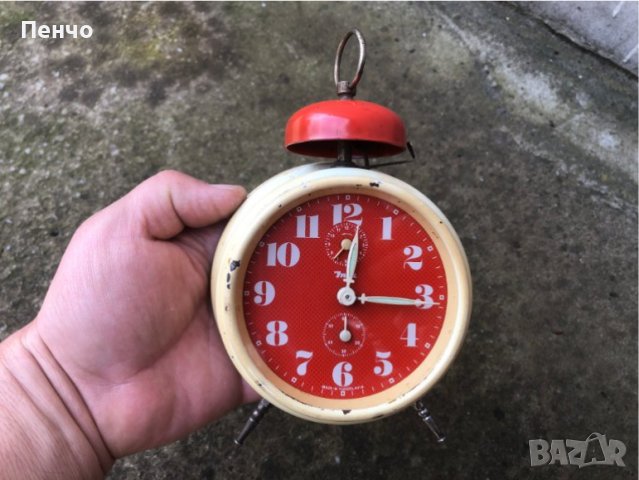 стар часовник-будилник "INSA" MADE IN YUGOSLAVIA, снимка 3 - Антикварни и старинни предмети - 40446716