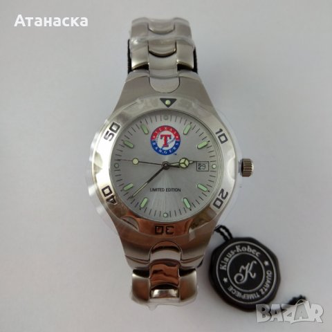 Texas Rangers - чисто нов английски дизайнерски часовник, снимка 1 - Мъжки - 31233210