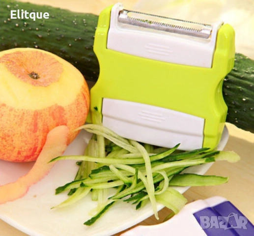 Сгъваем многофункционален нож за белене и ренде за плодове и зеленчуци, снимка 3 - Други инструменти - 53407569