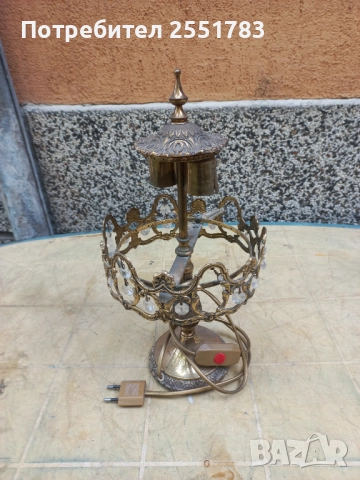 Нощта бронзова лампа