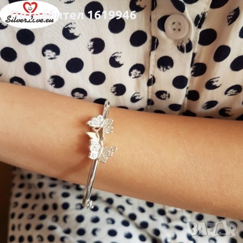 Сребърни гривни, снимка 7 - Гривни - 32903403