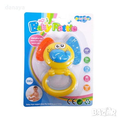 4392 Бебешка дрънкалка гризалка Жираф или Слонче, снимка 3 - Дрънкалки и чесалки - 43868889