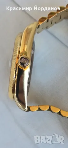 rolex president gold homage automatic 41 mm day date. Seiko NH36A movement, снимка 8 - Мъжки - 35860588