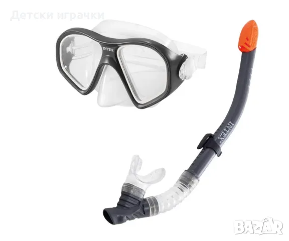 Комплект маска и шнорхел за плуване, Intex, 14+ години , снимка 1