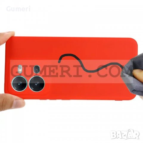 Vivo V25 - Силиконов Гръб - Велур, снимка 7 - Калъфи, кейсове - 39790047