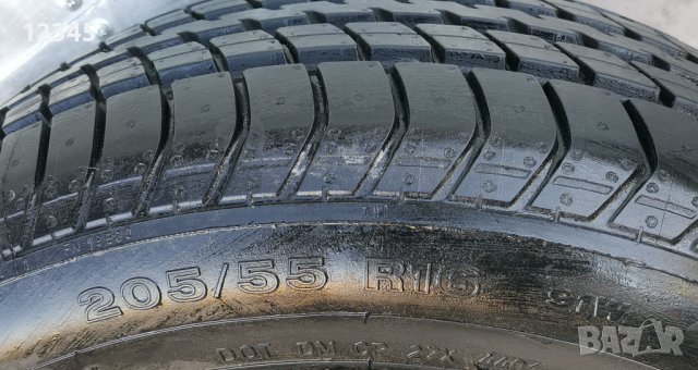 205/55R16 dunlop 7,5мм грайфер-№758, снимка 4 - Гуми и джанти - 43288629