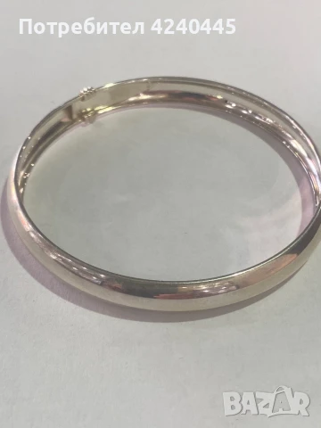 Твърда сребърна гривна, снимка 2 - Гривни - 50952377