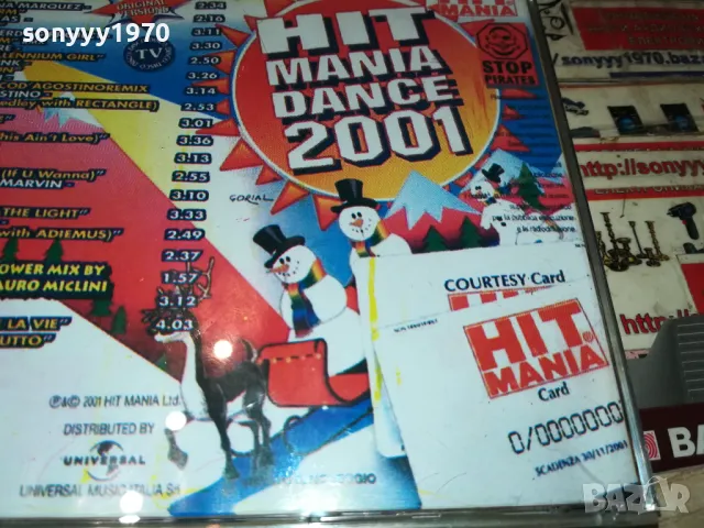 HIT MANIA DANCE 2001 CD 2404250806, снимка 16 - CD дискове - 50015326