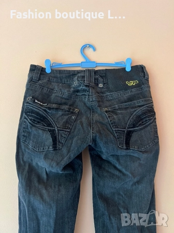 Дамски тъмно сиви дънки 36 размер и състав 99% памук 1% еластант с джобове отпред и отзад 👖👖👖, снимка 6 - Дънки - 52376401