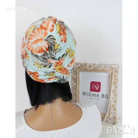 Тюрбан за коса - флорални елементи, снимка 3 - Аксесоари за коса - 33146259