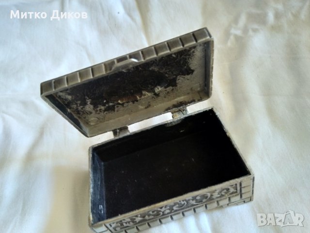 Метална кутия за бижута ЦАМ от соца ръчна изработка 88х55х32мм, снимка 8 - Други - 33540686