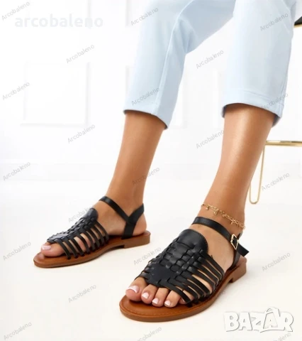 Дамски плоски римски сандали Everlay, 2цвята , снимка 4 - Сандали - 50823718