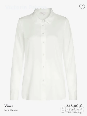 LUXURY копринена блуза/риза VINCE., снимка 17 - Ризи - 51424339