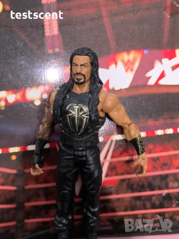 Екшън фигура WWE Roman Reigns Roman Empire Basic Series mattel Роман Рейнс играчка BlackGold, снимка 6 - Колекции - 49171636