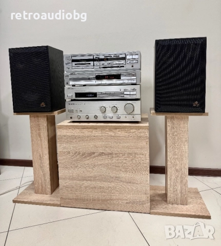 🔊Ретро аудио система сет PIONEER - сива серия - усилвател, дек, cd, тунер и тонколони Pilot🔉