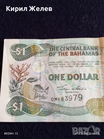 Банкнота 1 долар 2001г. Бахамите за КОЛЕКЦИЯ ДЕКОРАЦИЯ 49885, снимка 2 - Нумизматика и бонистика - 49664384
