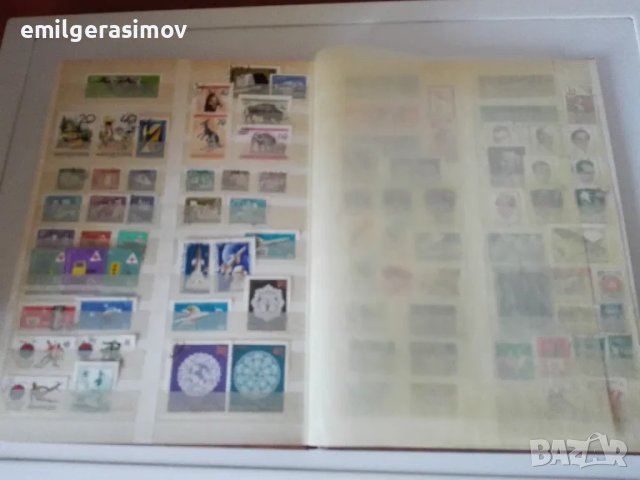 Класьор с пощенски марки и лот картички., снимка 4 - Филателия - 50321964