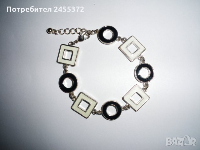 Елегантна гривна Black & White, снимка 2 - Гривни - 26965228