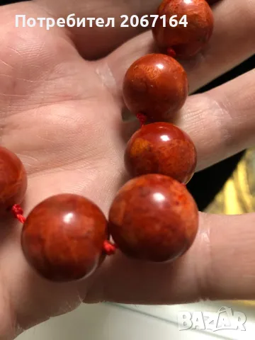 Гердан от корал с магнитна закопчалка, снимка 9 - Антикварни и старинни предмети - 48870138