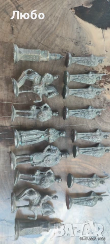 Шах,шахматни фигури ,бронз , снимка 11 - Други игри - 50961068