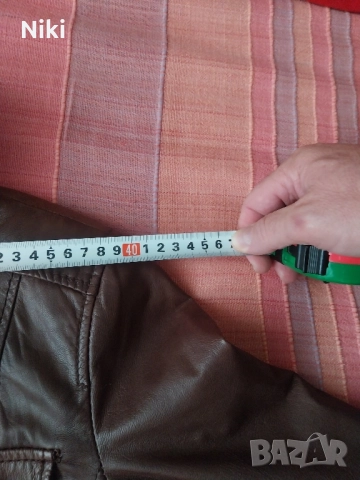 Дамско, кожено яке BERSHKA., снимка 4 - Якета - 51916111